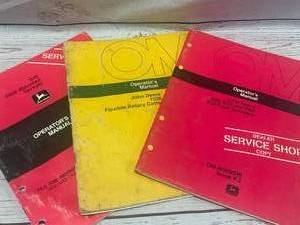 lot 32 image: Lot of 3 John Deere Manuals ($15 to $40 each on ebay)