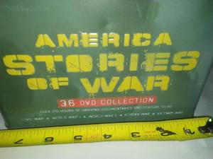 lot 43 image: America Stories of War. 36 DVDs - Like New.