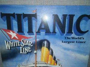 lot 67 image: Titanic metal sign, White Star Line