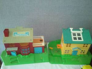 lot 68 image: Fisher Price Neighborhood house  vintage.