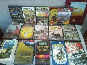 lot 167 image: DVDs of Hunting and outdoors  more.