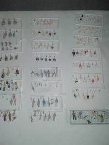 lot 196 image: Many hand painted people N Scale, model railroading.