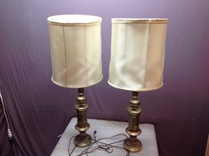 lot 73 image: Matching Lamps
