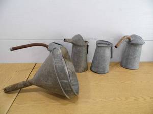 lot 57 image: Oil Cans - Funnel