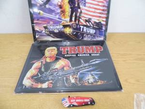 lot 64 image: Lot of 2 Trump Signs - Knife