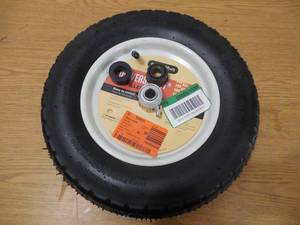lot 39 image: Marathon 14.5 in. Pneumatic Universal Wheelbarrow Wheels