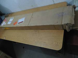 lot 47 image: Faux window blind with hardware and Cover 42 x 56