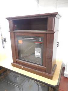 lot 81 image: StyleWell Albury 31 in. Freestanding Compact Infrared Electric Fireplace in Cherry