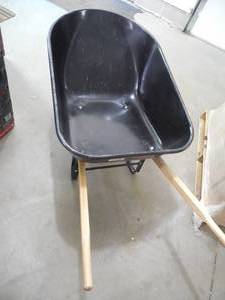 lot 108 image: True Temper 6 cu. ft. Steel Wheelbarrow