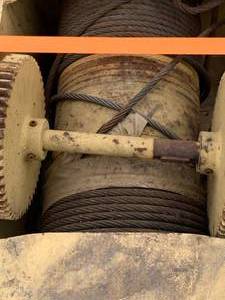 lot 7 image: Wire Rope 3 Ton Hoists (one with power trolley)