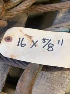 lot 23 image: Wire Rope Cable Sling 16 x 58