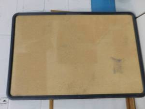 lot 157 image: Table with Dry Erase & Cork Boards