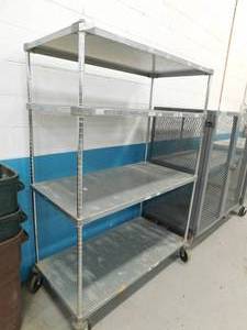 lot 179 image: Metro Rolling Storage Unit - 48(w) x 67.5(h) x 24(d)