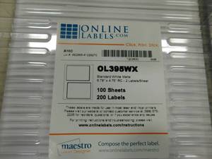 lot 192 image: Labels & Catalog Envelopes - 9 x 12