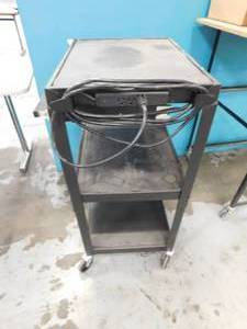 lot 199 image: Rolling Uline Utility Cart - 24 x 18