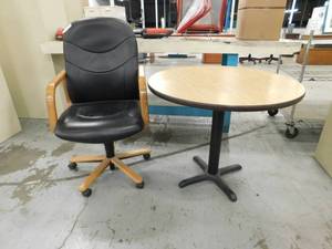 lot 205 image: Chair with Table