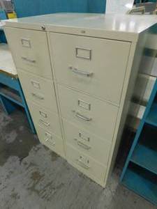 lot 219 image: 2 - File Cabinets - 18.25(w) x 52(h) x 25(d)