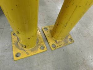 lot 227 image: Heavy Duty Safety Barrier Posts