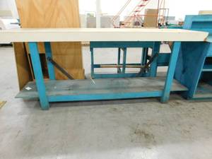 lot 228 image: Work Bench Table - 8(w) x 39.5(h) x 24(d)