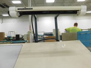 lot 236 image: Work Bench with Light - 95.5(w) x 47(h) x 24.5(d)