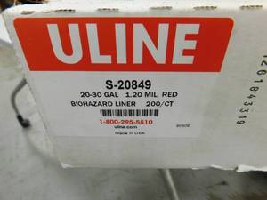 lot 242 image: Uline S20849 2030 Gallon Garbage Liners