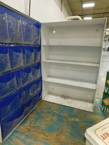 lot 268 image: First Aid Cabinet, Spill Care Kit, Vinyl Gloves