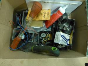 lot 319 image: Box of Misc. Parts & Wire Brushes