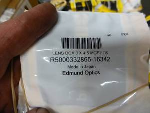 lot 327 image: 200 - NEW Edmund Optics Lens