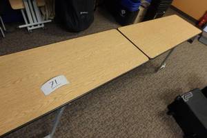 lot 71 image: Folding classroom table