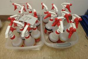 lot 239 image: Lot of disinfectant spray bottles