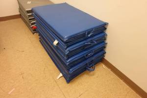 lot 241 image: (6) blue exercise mats