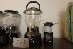 lot 267 image: GE LED lantern and smaller safety light