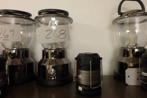lot 268 image: GE LED lantern and smaller safety light