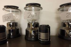 lot 269 image: GE LED lantern and smaller safety light