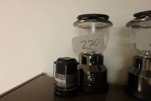 lot 270 image: GE LED lantern and smaller safety light