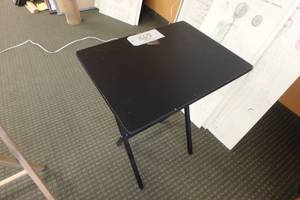 lot 359 image: 9 black TV trays