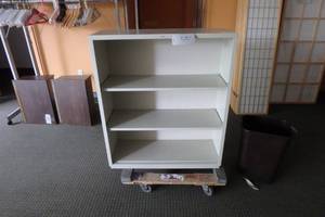 lot 370 image: Metal book case