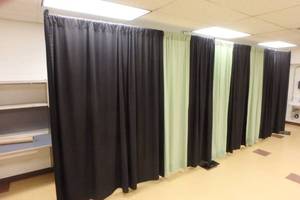 lot 266 image: Cloth panel trade show display unit