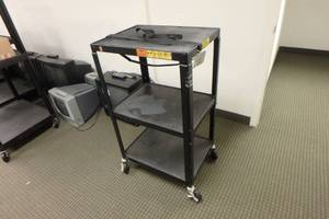 lot 447 image: Steel AV Stand