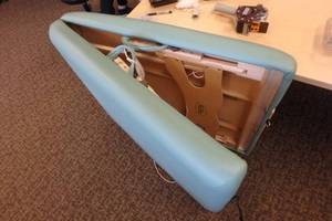 lot 566 image: Massage Table, Oak Works