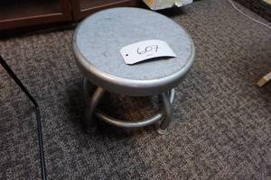 lot 606 image: Small Metal Library Stool