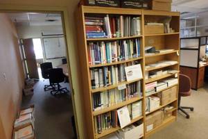 lot 674 image: Blond Book Case
