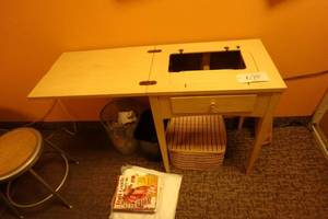 lot 698 image: Sewing Machine Cabinet