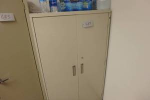 lot 684 image: Tall Metal Cabinet