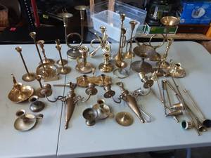 Candlestick Holders, Snuffers, More
