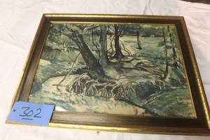 lot 302 image: Original George Adam Dietrich Watercolor