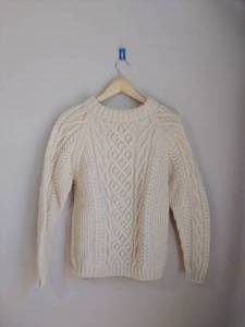 Hand Knitted Aran Isle Style Sweater