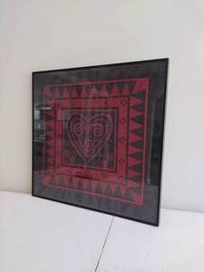 Framed Heart Textile Wall Art 22
