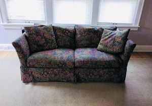 Queen Size Floral Sleeper Sofa