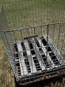 lot 10 image: Mesh Metal Pallet